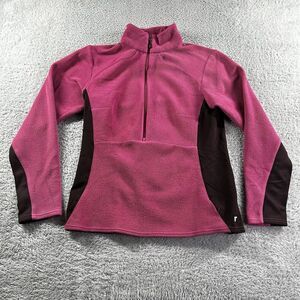 Columbia Titanium Jacket Womens Small Pink Fleece Zip Up Sweater Color Block‎